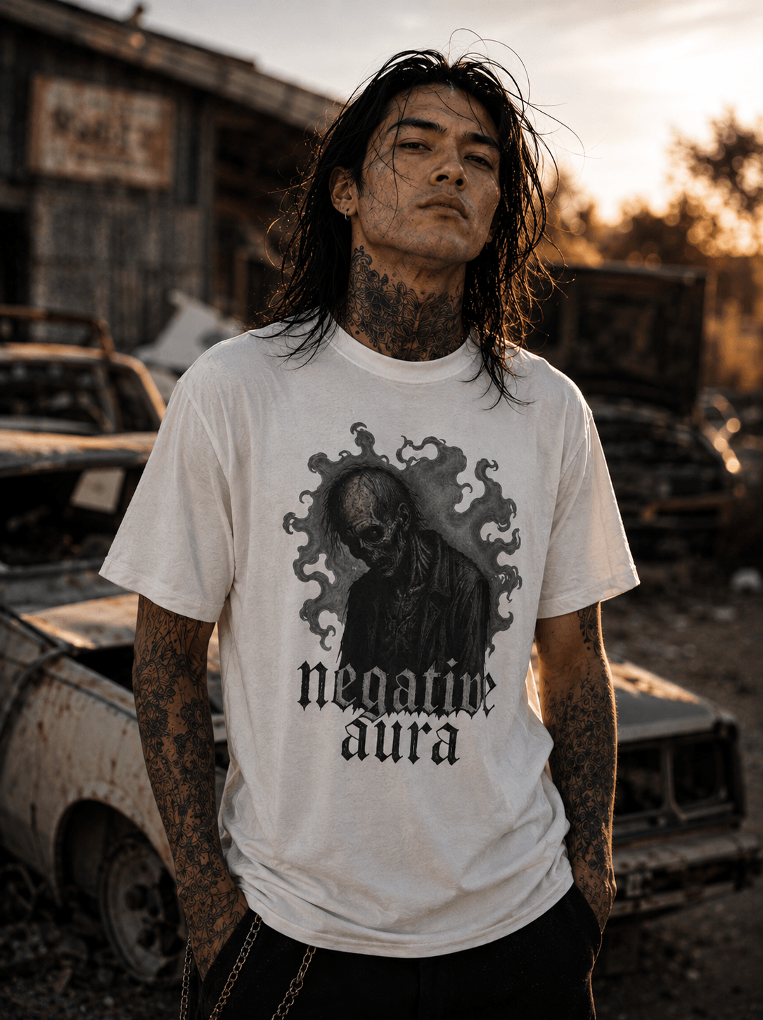 Negative Aura Zombie T-Shirt