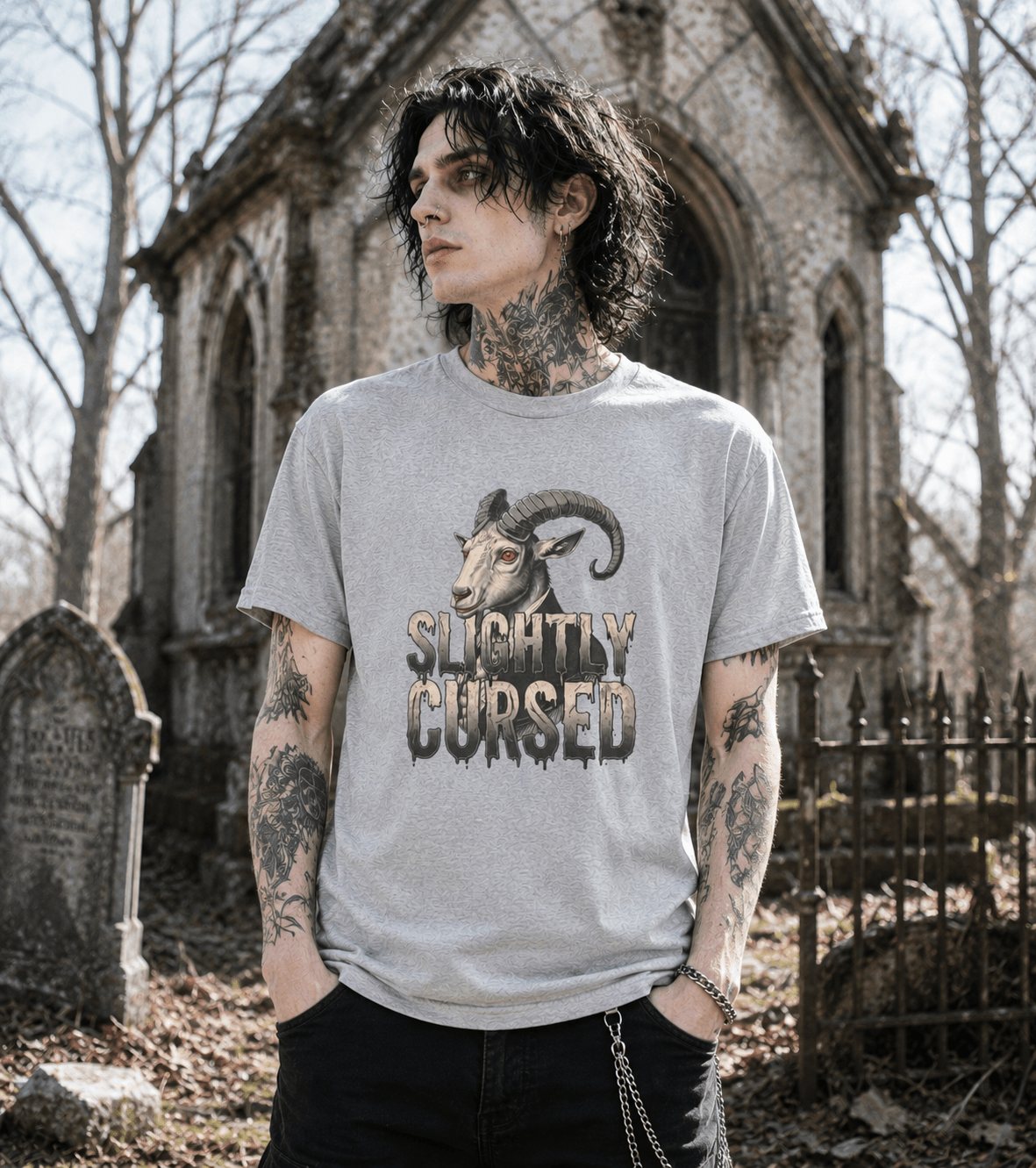 Slightly Cursed Goat T-Shirt