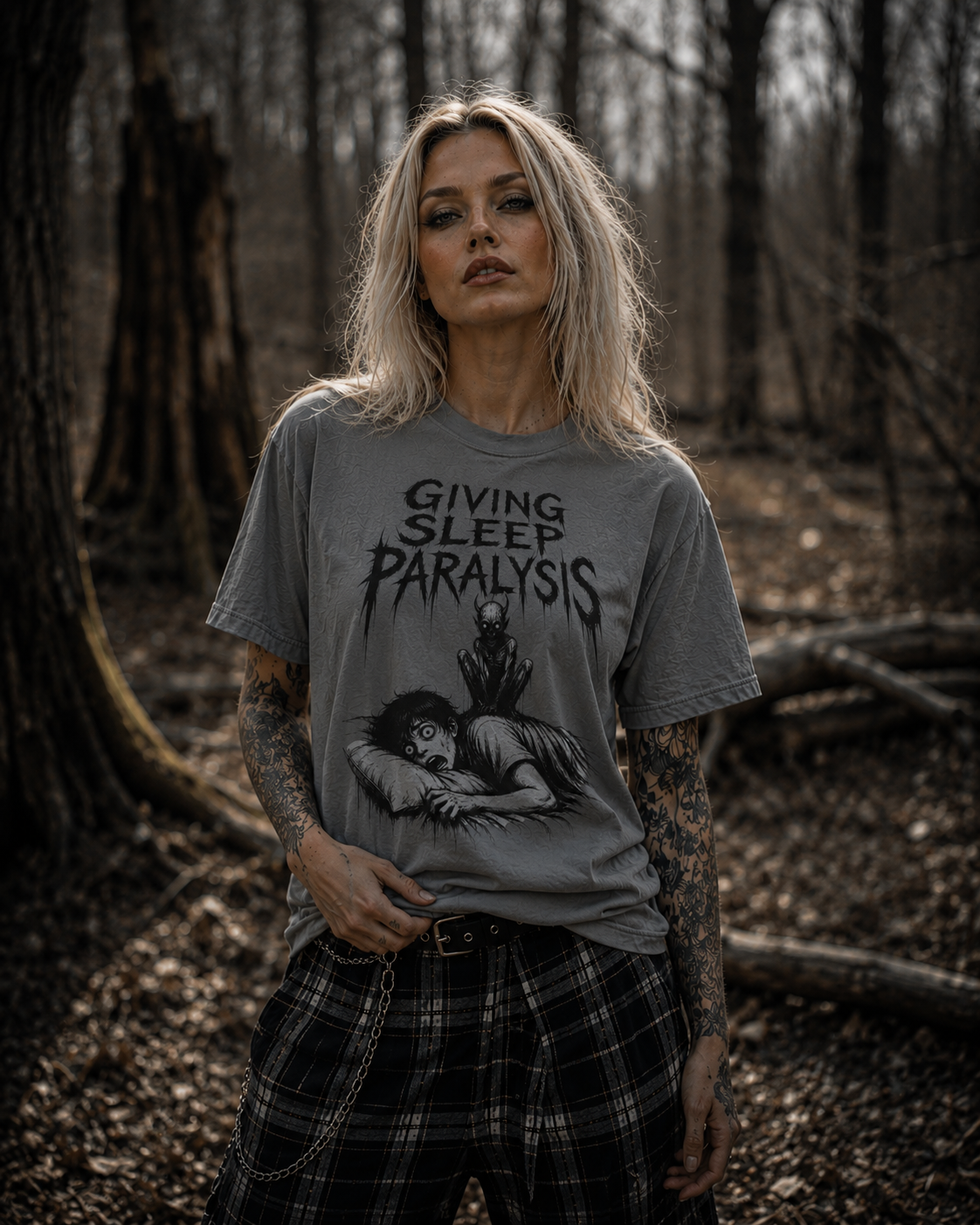 Giving Sleep Paralysis Graphic T-Shirt