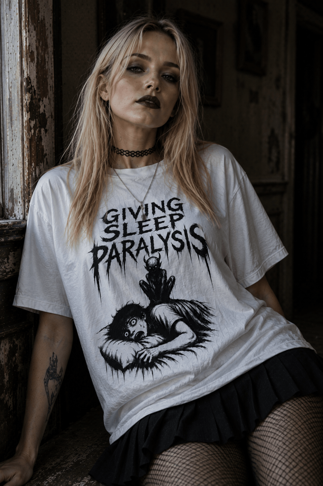 Giving Sleep Paralysis Graphic T-Shirt