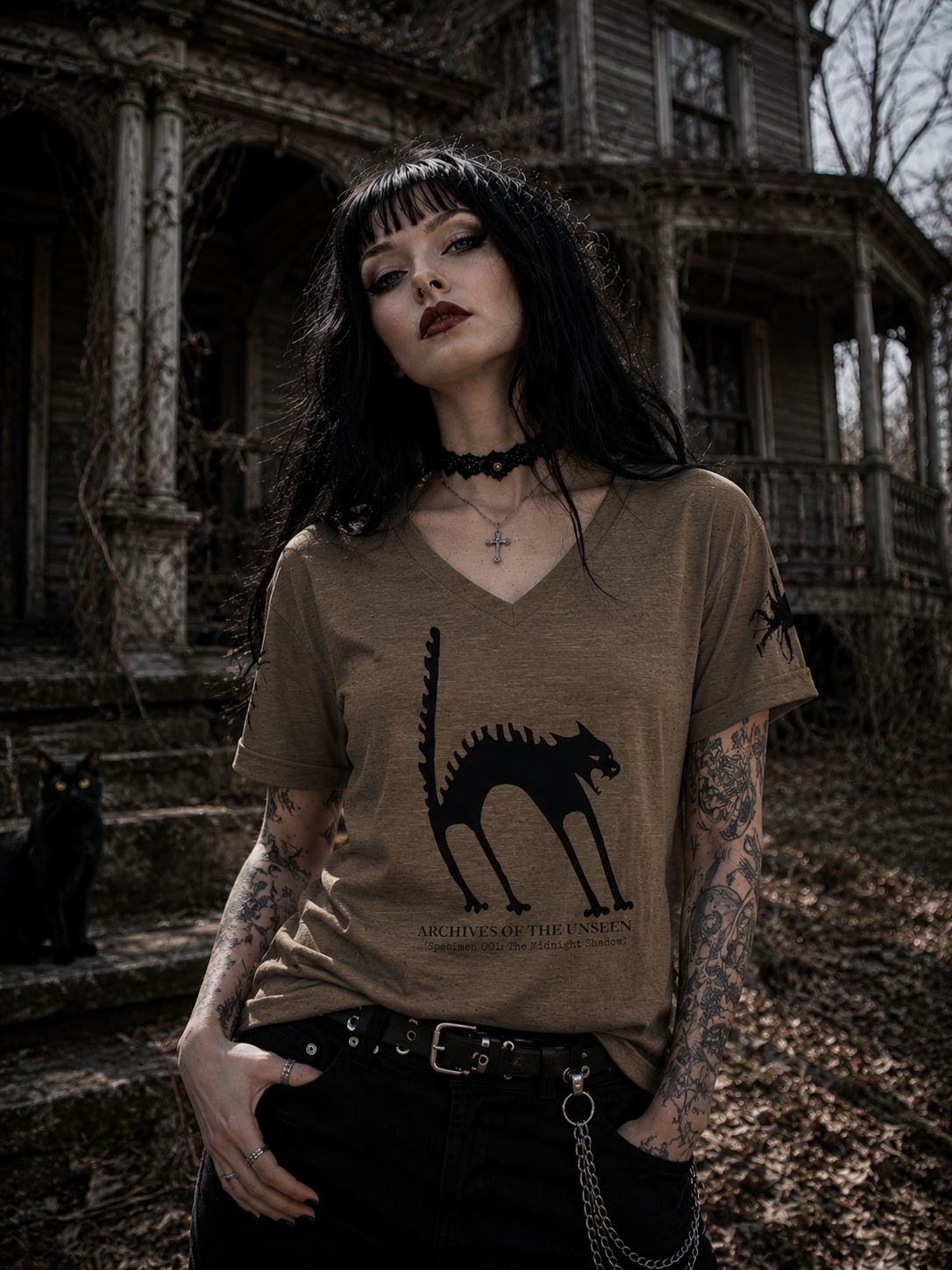 Archives of the Unseen Black Cat T-Shirt